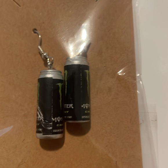 Monster Energy Can Earrings - Picture 3 of 3